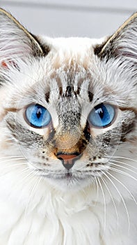 Cat blue eyes