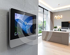 Smart Home Control Panel with WiFi Connection