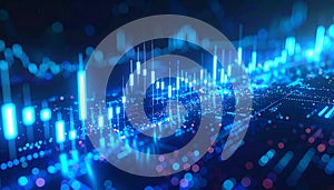 Digital Finance Chart Background