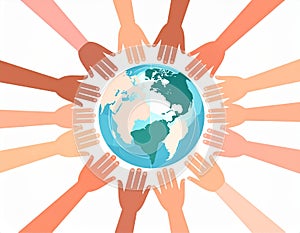 Global Unity and Diversity with Hands Around the Earth