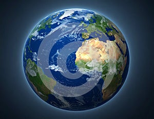 Illustration of the Earth Crying Due to Pollution