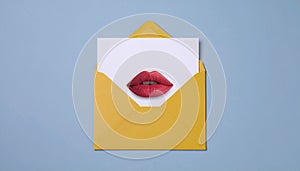 Envelope with Lips