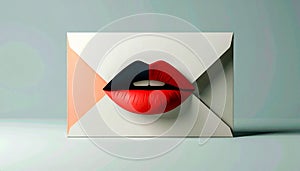 Envelope with Lips