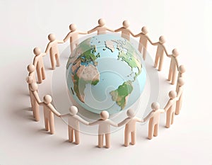 Global Unity: Human Chain Around the Earth