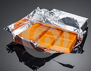 bar of orange chocolate