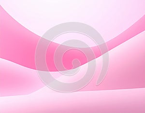 Abstract background in gradient pink with smooth curves and soft lighting.
