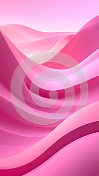 Abstract background in gradient pink with smooth curves and soft lighting.