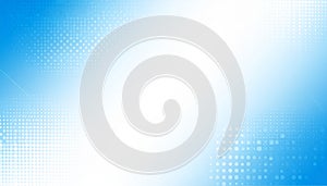 Abstract blue and white dot pattern gradient texture technology background.vector
