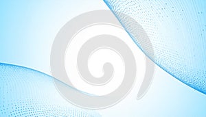 Abstract blue and white dot pattern gradient texture technology background.vector