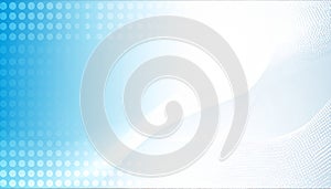 Abstract blue and white dot pattern gradient texture technology background.vector