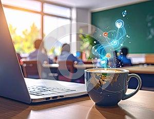 AI helps in online learning, digital education and the virtual classroom by personali