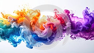 Colorful Ink Cloud Abstract