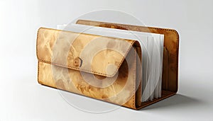 Leather Portfolio with Documents