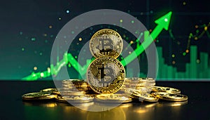 Bitcoin stands at the forefront of the crypto market's growth and the rising green