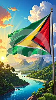 Flag of Guyana