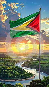 Flag of Guyana