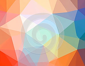 Triangle low poly background design, multicolored triangles. Vector illustration