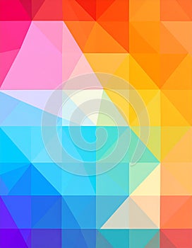 Triangle low poly background design, multicolored triangles. Vector illustration