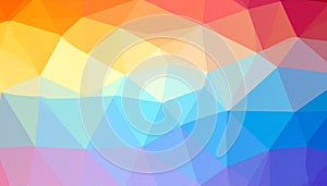 Triangle low poly background design, multicolored triangles. Vector illustration