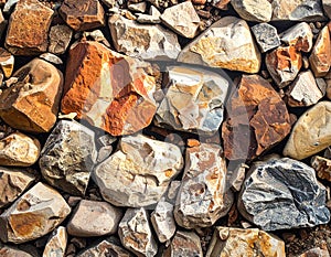 Background of rough rubbles