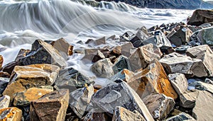 Background of rough rubbles