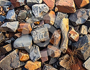 Background of rough rubbles