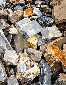 Background of rough rubbles