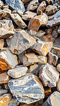 Background of rough rubbles