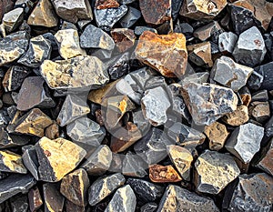 Background of rough rubbles