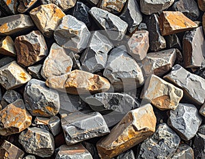 Background of rough rubbles