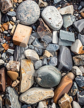 Background of rough rubbles