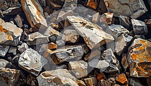 Background of rough rubbles