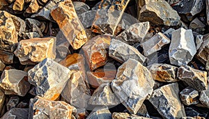 Background of rough rubbles