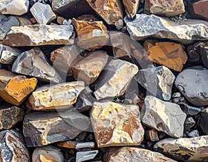 Background of rough rubbles