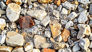 Background of rough rubbles