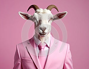 The Goat Who Wears A Pink Suit