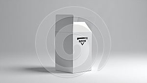 3D Illustration return box packaging, good for illustration or background