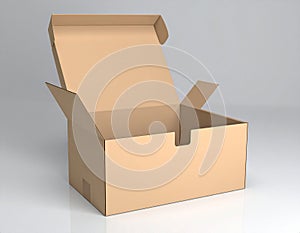 3D Illustration return box packaging, good for illustration or background