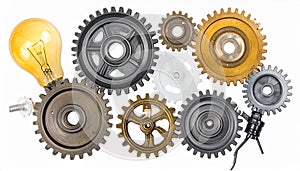 Gear and idea vector