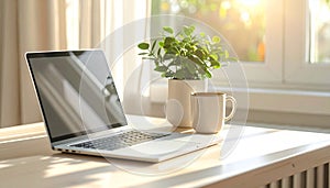 Minimal Dual-Purpose Desk for Work and Hobbies