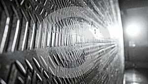 Close-up of Textured Metal Surface with Diamond Plate Pattern for Industrial and Industrial Design Projects