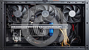 Inside a Computer Case: Cooling Fans and Components