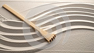 Zen Garden Rake and Sand Waves