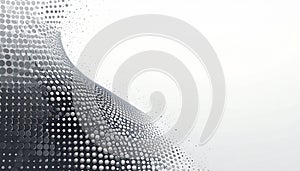 Abstract Halftone Dots Wave Pattern Background