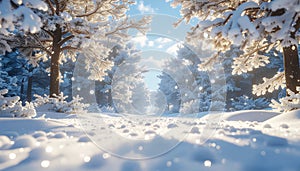 Sunlit Winter Wonderland