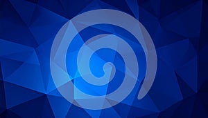 Dark BLUE vector abstract polygonal background. Geometric illustration in Origami style