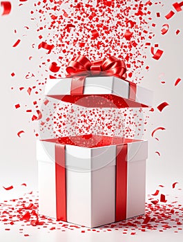 Gift Box with Exploding Confetti