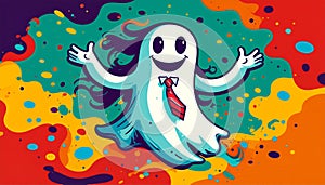Ghost with Tie