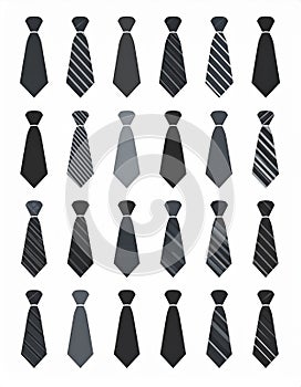 Tie, shades, grey, Vector