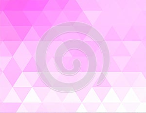 Light Pink vector triangle mosaic template. Shining colored illustration in a brand-